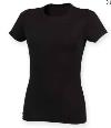 ST121 SK121 Women's Stretch T-Shirt Black colour image